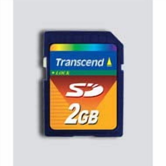 Transcend TS2GSDC Transcend 2GB Secure Digital Card, SD Flash Memory Card