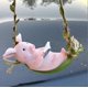 thumbnail image 3 of Xihbxyly Lindo Adorno de Columpio de Cerdo, Diseño de Resina Pintado a Mano, Resistente a La Intemperie, Ideal para Árboles y Balcones, Decoración de Jardín Al Aire Libre, Regalo Ideal para Amantes d, 3 of 6