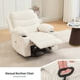 thumbnail image 6 of Shininglove Swivel Rocker Recliner Chair with Massage and Heat - Oversized 360° Reclining Sofa with Storage Pockets & Cup Holders, 6 of 8