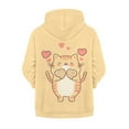 thumbnail image 6 of DISNIMO Cat Hoodies for Kids Heart Zip Up Hoodie for Girls 11-13 Hoodie Sweatshirts for Boys Hooded Jacket Lightweight Sweatshirt Hoodie for Girls Boys Hoodie Coat Children Casual Girl Animal Hoodie, 6 of 7