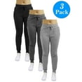thumbnail image 4 of Women's Jogger Pants With Zipper Pockets (3-Pack), 4 of 5