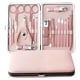 thumbnail image 4 of Juego de 18 piezas para cuidado personal en tono oro rosa, incluye cortaúñas, tijeras para cejas, limas, empujador de cutículas y más. Ideal para manicura, pedicura y cuidado facial. Fabricado en, 4 of 7