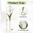 thumbnail image 3 of Realistic Mini Tulip Faux Flowers, Lifelike PU Artificial Flower Arrangement for Home, Office, Wedding Decor – No Maintenance, 3 of 3