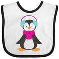 thumbnail image 3 of Inktastic Cute Penguin, Baby Penguin, Penguin with Scarf Boys or Girls Baby Bib, 3 of 4