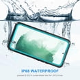 thumbnail image 4 of Samsung Galaxy S22+ Plus Case, IP68 Waterproof Dustproof Shockproof Case with Built-in Screen Protector, Heavy Duty Full Body Protective Cover for Galaxy S22 Plus 5G 6.6 Inch, Blue/Clear, 4 of 7