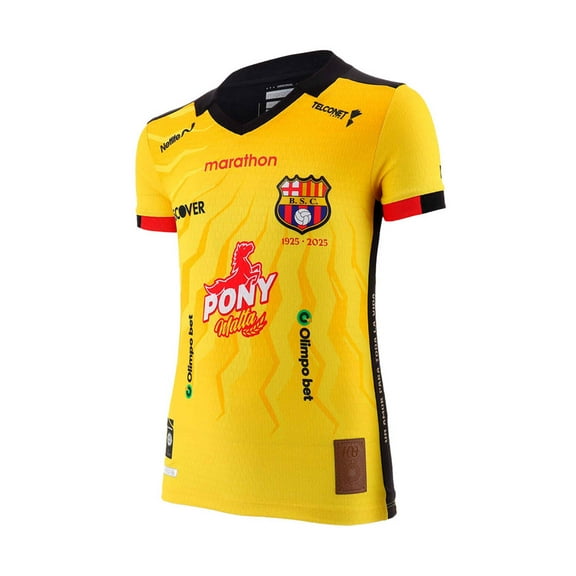 Official barcelona sporting club ecuador 2025 centennial edition kids jersey