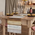 thumbnail image 2 of Table Runners 120 Inches Long Dress Scarves, Vintage Brown Wood Farmhouse Coffee/Dining/Kitchen Table Runner for Living Room, Farmhouse Wooden Plank Rustic 13x120 Inch, 2 of 9
