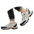 thumbnail image 3 of Men's Sneakers Fashion Low Top Leather Hiking Shoes Outdoor Walking Running Sneakers for Trekking Adventure, 3 of 9