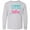 AC-Heather Grey, variant on Inktastic Little Sister, Younger Sister, Arrow - Blue Pink Long Sleeve Youth T-Shirt