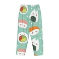 thumbnail image 5 of Naloa Kawaii Sushi Print Women’s Ultra-Soft Comfy Pajama Lounge Pants with Pockets & Drawstring, 5 of 8