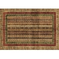 thumbnail image 1 of Ahgly Company Indoor Rectangle Abstract Brown Modern Area Rugs, 2' x 4', 1 of 4