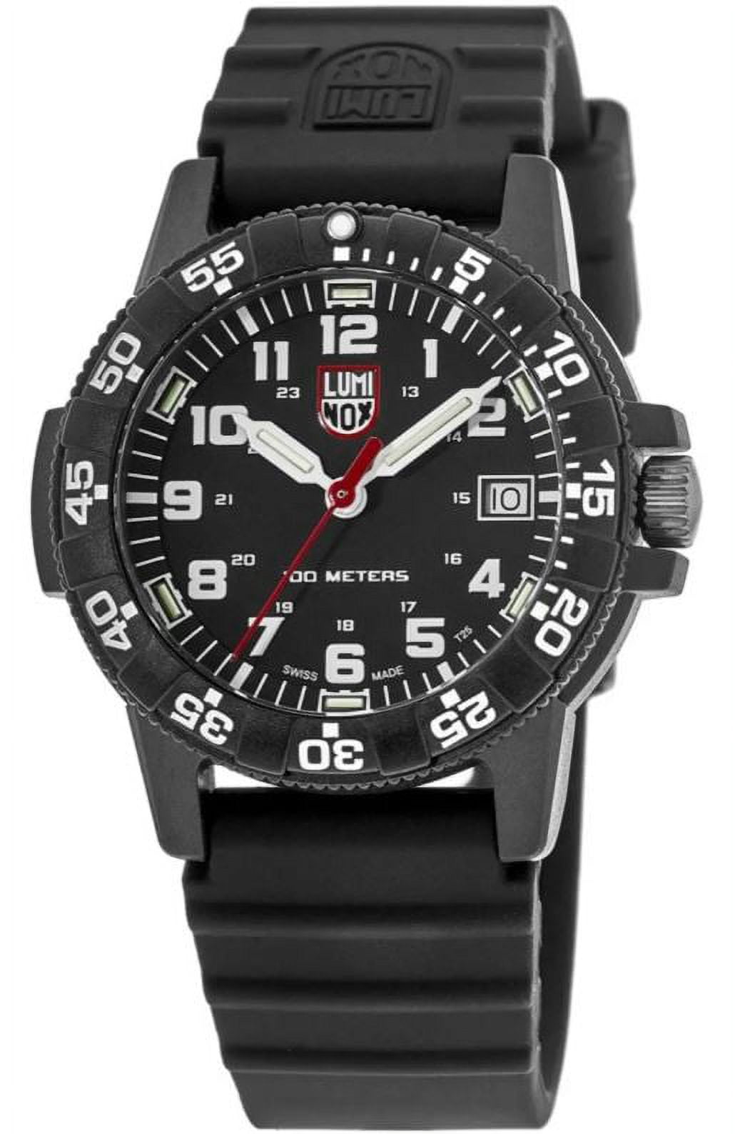 Luminox Men's Sea Turtle Giant 0329, Black Dial, Rubber Strap