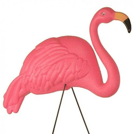 Bright Pink Flamingo Yard Ornament 2pack