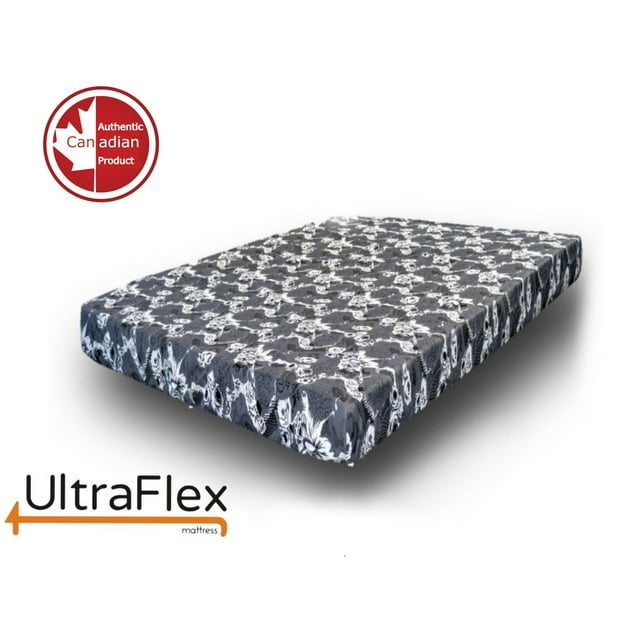 UltraFlex SWEETCOMFORT- Double-sided, Reversible 5" Premium Foam Plush Mattress (Made in Canada)
