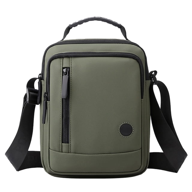 Hukapapa Nuevo Bolso de Hombro bolso cruzado de mano casual de moda bolso de hombre al aire libre de gran capacidad verde