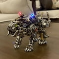 thumbnail image 4 of 3D Metal Bengal Tiger Assembly Model Kit, 700+ PCS Mechanical Tiger with Red & Blue LED Lights, DIY Steampunk Collectible Desktop Ornament Gift for Adults and Teens (With Wing), 4 of 9