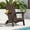 Brown, variant on SUUNYN Folding Adirondack Chair, HDPE All-Weather Fire Pit Chairs, Plastic Adirondack Chairs with 2 Cup Holder, Grey