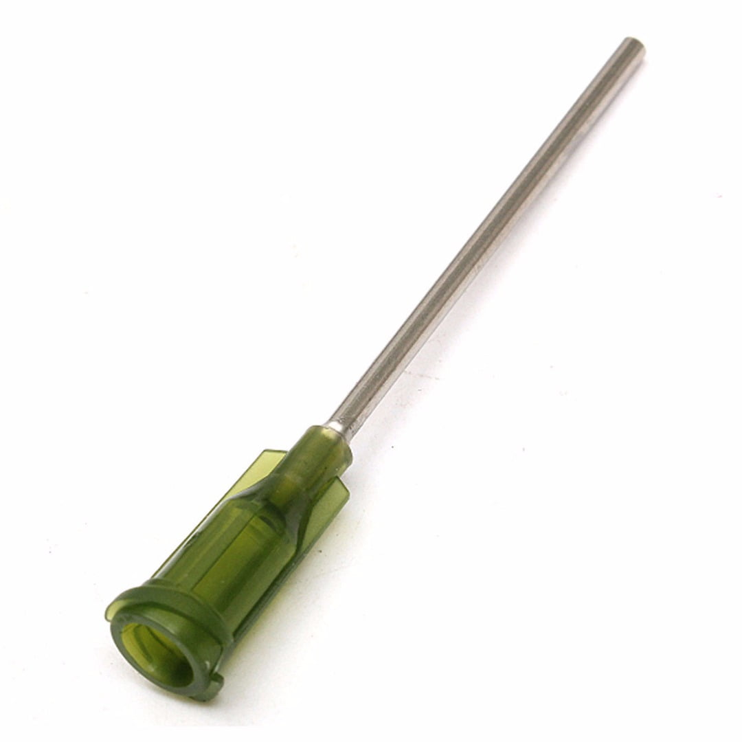 10PCS 14G 1.5" Luer Lock Blunt Dispensing Needles Glue Injector Syringe Tips B 