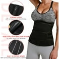 thumbnail image 3 of MANIFIQUE Waist Trainer for Women Belly Band Long Torso Sauna Workout 2 Belt With Zipper 9 Steel Bones Corset, 3 of 7