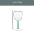 thumbnail image 3 of EeaseCA 1pc Double Side Handheld Mirror Cosmetic Mirror Back 2X and 3X Magnification Round Mirror (Blue), 3 of 7