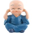 thumbnail image 3 of Four Monks Decoration- Resin Crafts Ornament, Four Little Buddha Monks Figurine Home Decoration(4pcs, Multicolor), 3 of 5