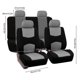 thumbnail image 4 of Funda protectora para asiento de coche, juego completo de fundas automotrices transpirables, cojín de poliéster, 4 of 6