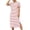 *Red, variant on VBVC Women's Short Sleeve Striped Midi Dress , Ladies' Stretchy Crewneck Side Slit Long T-Shirt Dress , Relaxed Fit Summer Basic Tunic Dress For Women, S-3XL