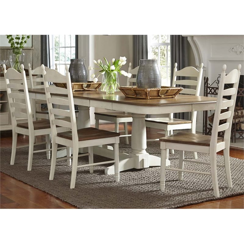 Liberty Furniture Springfield 7 Piece Double Pedestal Dining Set