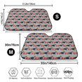 thumbnail image 3 of Honeii Dachshund Dog Heart Print Car Sunshade for Windshield,Car Cover Sunshade Protector,Foldable Front Window Sun Visor,Fits Cars, SUVs, Trucks, 3 of 6