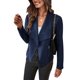 thumbnail image 1 of Abrigo PRETTYGARDEN 2025 de Ante Sintético Azul Marino Corto Talle S, 1 of 9