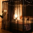 thumbnail image 3 of Mosquito Net For Bed 4 Corner Bed Canopy Easy Home Princess Bed Canopy Curtain For Girl Beds Kids Bedroom,Black,King, 3 of 9