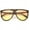 Tortoise / Orange Yellow, variant on Oversize Flat Top Aviator Sunglasses Gradient Teardrop Flat Lens 60mm (Black / Pink Smoke)