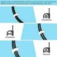 thumbnail image 4 of SHAR 400 Pack Strong and Durable Round Cable Clips 10mm Cable Tidy, 4 of 5