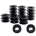 thumbnail image 1 of 20pcs Empty Spools, 2.1x0.7 Inch Plastic Thread Spools Ribbon Spools Black Craft Spools Wire Spool Weaving Bobbins, 1 of 7