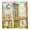 thumbnail image 2 of Ambesonne Oil Painting Shower Curtain, New York Brush Strokes, 69"Wx75"L, Multicolor, 2 of 4