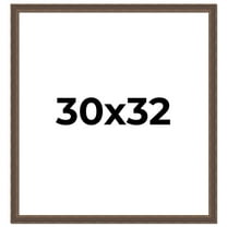 30x32 Frame Golden Caramel Solid Wood Bronze Picture Frame | 1.25 Inch Moulding Width | 0.5 Inch