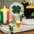 thumbnail image 3 of XGFHYJEH St Patricks Day Decorations, Leprechaun Figurine for St Patricks Day Decor, Irish Green Clover Leprechaun Figurines Standing for Home Table, Mantel, Shelf, 3 of 5