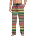 thumbnail image 3 of GZHJMY Mexican Serape Pajama Pants for Men, Lounge Pants Lightweight Men Pajama Bottoms with Drawstring Pockets, Christmas New Year Birthday Gifts, Medium, 3 of 6