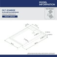 thumbnail image 6 of DreamLine DLT-1134602-T44 SlimLine 34" D x 60" W x 2 3/4" Right Drain Single Threshold Shower Base in Slate Gray, 6 of 6