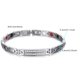 thumbnail image 2 of Pulsera De Imán De Acero De Titanio Brillante Con Incrustaciones De Cristal Pulsera De Diamantes Regalo De Joyería Minnieouse AP007674-02, 2 of 6