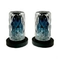 thumbnail image 3 of Bergamo Art Matte Black Brass Bathroom Faucet with Blue Glass Handles, 3 of 5