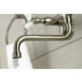 thumbnail image 3 of Kingston Brass KS515SN Wall Mount Bathroom Faucet, Brushed Nickel, 3 of 5