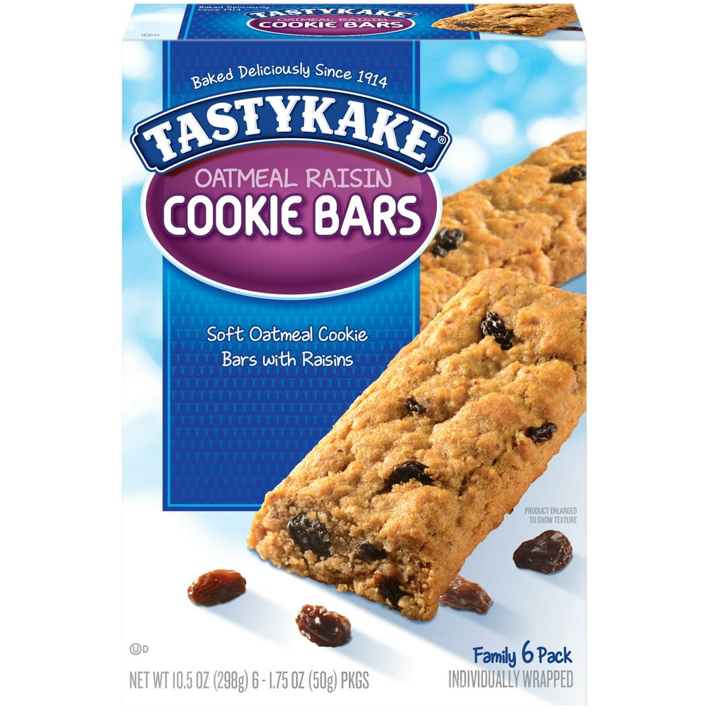 Tastykake® Oatmeal Raisin Cookie Bars 61.75 oz. Packs