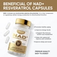 thumbnail image 3 of NAD + Resveratrol, NAD Supplement, NAD + Supplements, 120 Capsules, 3 of 8