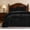 Black, variant on Chezmoi Collection Aspen 3-Piece Distressed Velvet Quilt Set, Luxury Leaf Quilted Velvet Bedspread, Lightweight All Season Coverlet, Reversible Brushed Microfiber Bedding, Burgundy, King Size