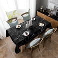 thumbnail image 5 of Black Marble Granite Table Cloth Waterproof Dining Tablecloth for Table Kitchen Decorative Coffee Cuisine Party Table Cover, 5 of 7
