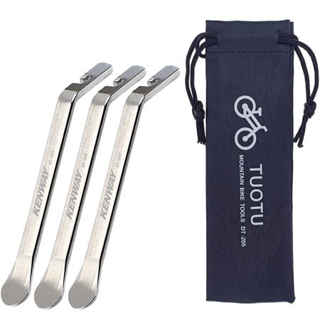 Tuotu Bicycle Tire Lever Tyre Spoon Changing Tool Stainless Steel Portable Bike Tire Levers To Repair Bike Tube Set Of 3