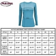 thumbnail image 6 of ACTIVE UNIFORMS Women's Under Scrub Tee Crew Neck Long Sleeve T-Shirt (Aqua Blue, Small), 6 of 6