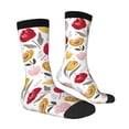 thumbnail image 4 of Yiaed Tulips Flowers Print Great elasticity Crew Socks Sports socks for Men and Women, 4 of 5