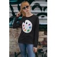 thumbnail image 2 of Old Glory Womens Halloween Artist Palette Costume Long Sleeve T Shirt, 2 of 6